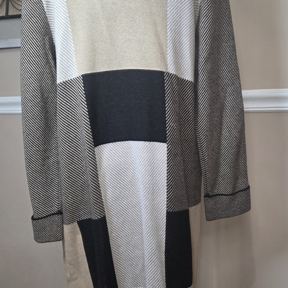 JONES STUDIO b Evan Picone Woman's Blush Pink Open Front Cardigan Sweater Size M - Picture 6 of 9